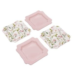 Sweet Laurel Floral Dessert Plates (set of 4)